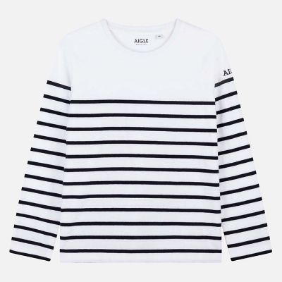 パネル　バスクストライプ　長袖Ｔシャツ
