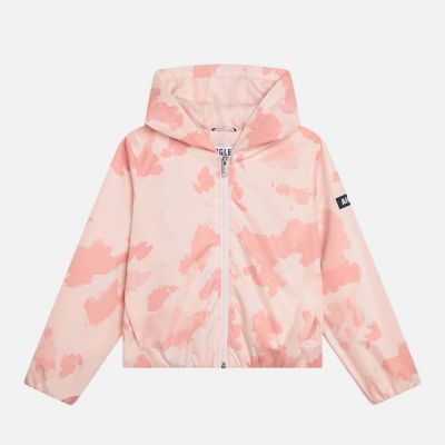 ＜AIGLE＞撥水　プリントフーデッドジャケット