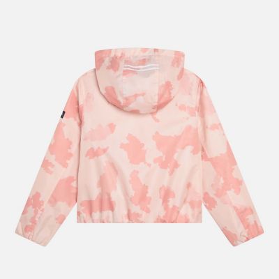 撥水　プリントフーデッドジャケット