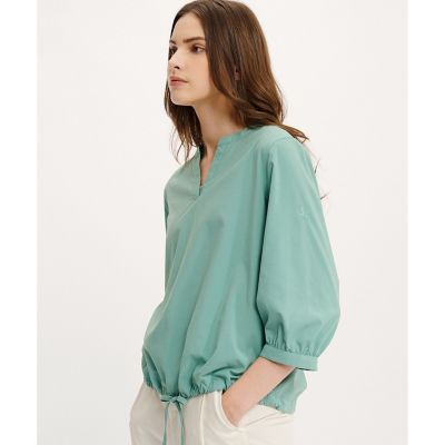 ＜AIGLE＞ＵＶカット　ボリュームスリーブ　プルオーバーシャツ　５分袖丈