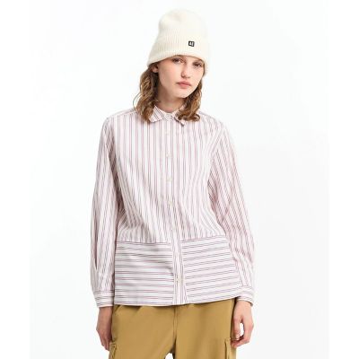 AIGLE/エーグル 吸水速乾 ストライプロングスリーブシャツ ホワイト トップス【三越伊勢丹/公式】