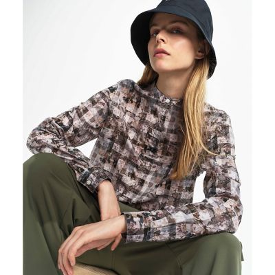 AIGLE/エーグル ロングスリーブブラウス グレー トップス【三越伊勢丹/公式】