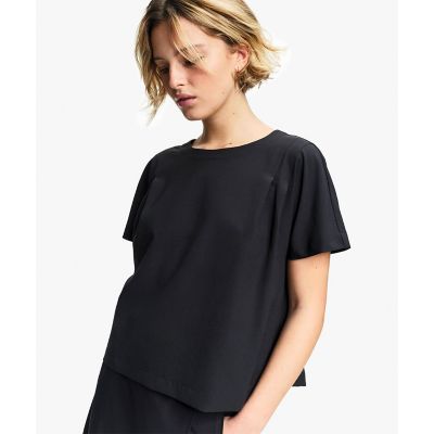 ＜AIGLE＞リラックスフィット　ダブルプリーツ入り半袖ブラウス