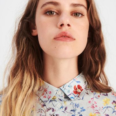 リバティ・ファブリックス　シャジョウ　長袖シャツ