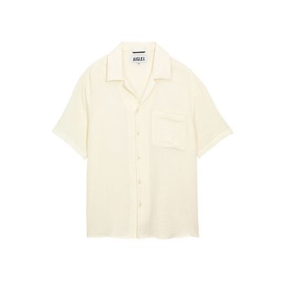 【SALE】AIGLE/エーグル ショートスリーブコットンガーゼシャツ ホワイト トップス【三越伊勢丹/公式】