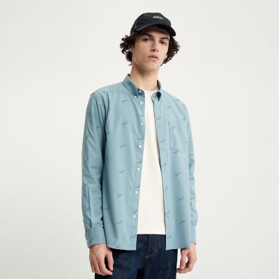 AIGLE/エーグル 吸水速乾 パッチワークシャツ