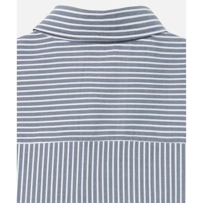 吸水速乾 ワンポイント刺繍ロゴ ストライプシャツ | AIGLE/エーグル