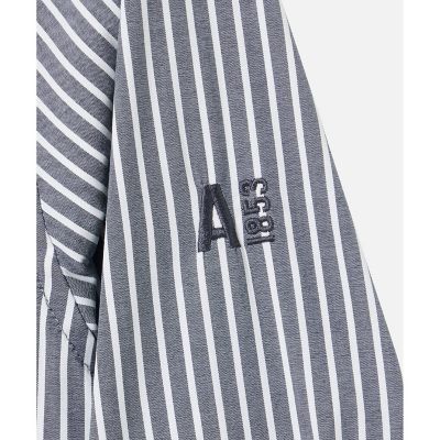 【NEW】エーグル（AIGLE）/吸水速乾 ワンポイント刺繍ロゴ ストライプシャツ 吸水速乾 ワンポイント刺繍ロゴ ストライプシャツ | AIGLE/エーグル