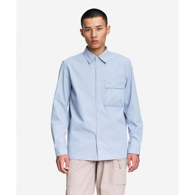 AIGLE/エーグル 撥水 ジップポケットオーバーシャツ ライトブルー トップス【三越伊勢丹/公式】