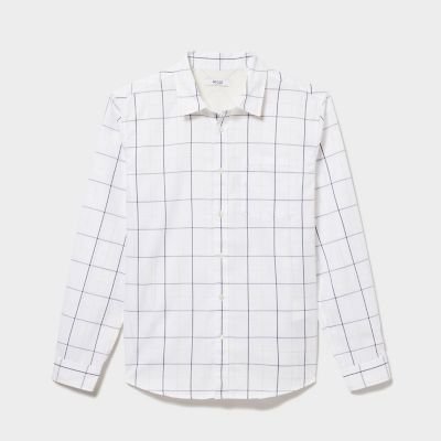 ＜AIGLE＞吸水速乾　ミニワッフルチェック　長袖シャツ