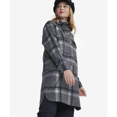 AIGLE/エーグル ウールチェックシャツドレス / シャツワンピース