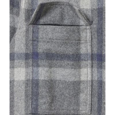 ウールチェックシャツドレス　／　シャツワンピース