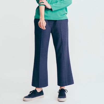 ＜AIGLE＞撥水　フェルトタッチ　ストレートワイドパンツ