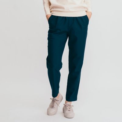 ＜AIGLE＞撥水　ウエストカラーブロック　テーパードパンツ