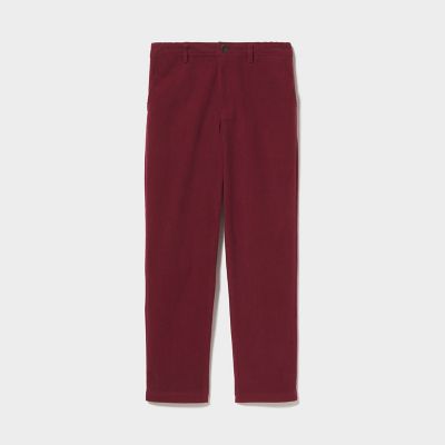 撥水　コーデュロイ　スリムテーパードパンツ