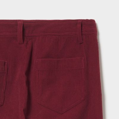 撥水　コーデュロイ　スリムテーパードパンツ