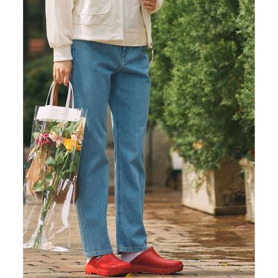 オーガニックコットン　ストレートデニムパンツ