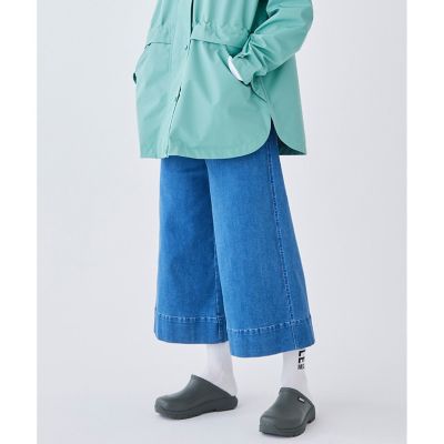 ストレッチ　ワイドデニムパンツ