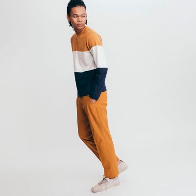 撥水　センターシーム　ストレートパンツ