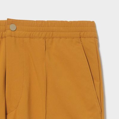 撥水　センターシーム　ストレートパンツ