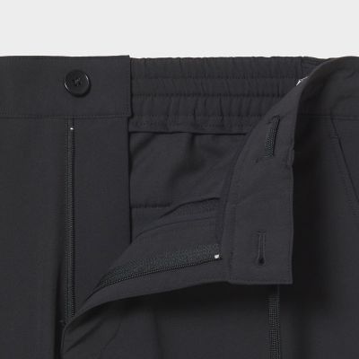 撥水　ワームブラッシュド　ストレートパンツ