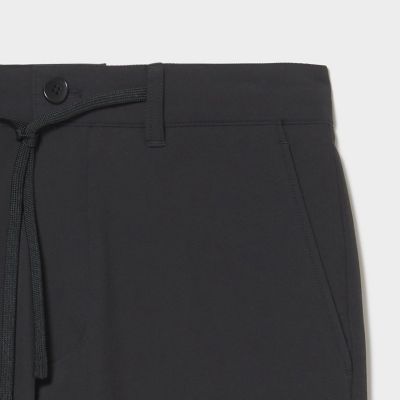 撥水　ワームブラッシュド　ストレートパンツ