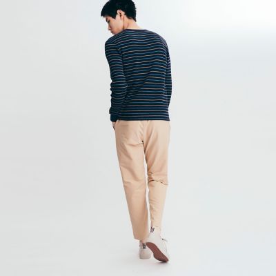 撥水　ワームブラッシュド　ストレートパンツ