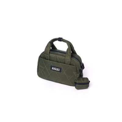 エーグル AIGLE キルティング ミニダッフルバッグ 3L ダッフルバッグ リサイクルナイロン 取り外し可能ショルダーストラップ 2WAYキャリー 撥水 メンズ レディース  ZNHBN14 撥水 キルティングミニダッフルバッグ イヤホンポーチ付き | AIGLE