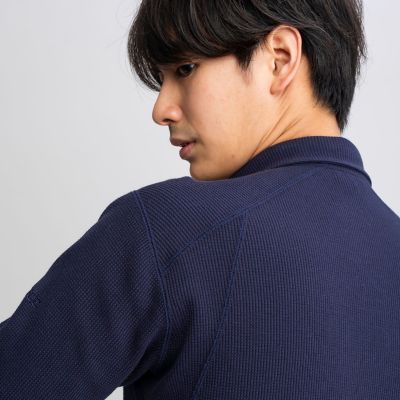 吸水速乾　ワッフル　ポロシャツ