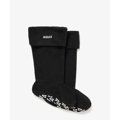 AIGLE/エーグル アンチスリップ カフ付きブーツ用フリースソックス