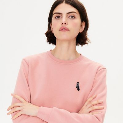 ロゴバッジクルーネックスウェットシャツ