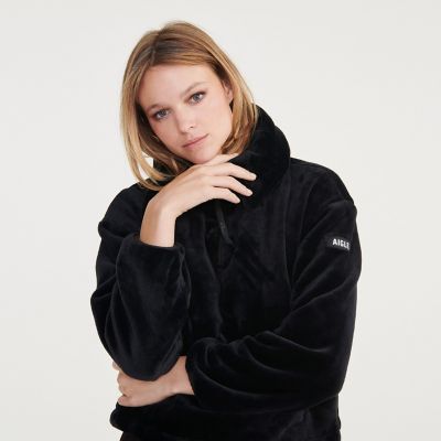 ＜AIGLE＞ハーフジップソフトフリースプルオーバー