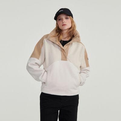 AIGLE/エーグル ハーフジップコントラストカラーフリースプルオーバー  トレーナー