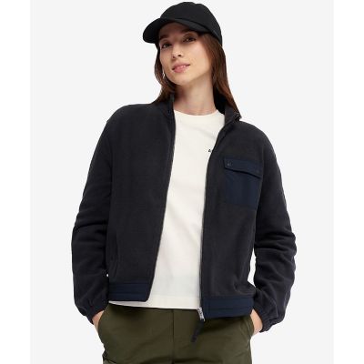 ＰＯＬＡＲＴＥＣ　ＭＩＣＲＯ　ＦＬＥＥＣＥ　ショート丈　異素材切替え　パフスリーブマイクロフリースジャケット