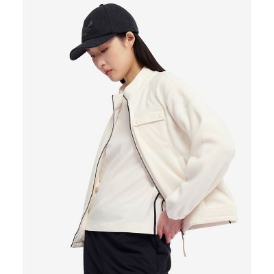 ＰＯＬＡＲＴＥＣ　ＭＩＣＲＯ　ＦＬＥＥＣＥ　ショート丈　異素材切替え　パフスリーブマイクロフリースジャケット