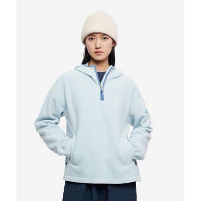 AIGLE/エーグル ポーラーテック ハーフジップフリースパーカー/POLARTEC THERMAL PRO ライトブルー トップス【三越伊勢丹/公式】