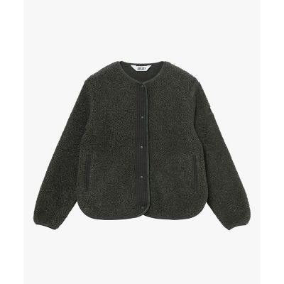 AIGLE/エーグル ショートシェルパ テリー ノーカラージャケット グレー コート・ジャケット【三越伊勢丹/公式】