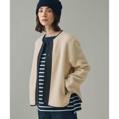 ショートシェルパ テリー ノーカラージャケット | AIGLE/エーグル