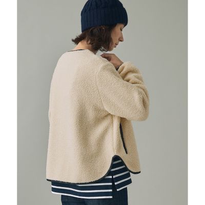 ショートシェルパ テリー ノーカラージャケット | AIGLE/エーグル