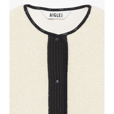 ショートシェルパ テリー ノーカラージャケット | AIGLE/エーグル