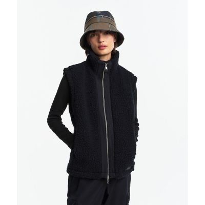 AIGLE/エーグル ノースリーブフルジップボアフリースベスト ブラック コート・ジャケット【三越伊勢丹/公式】