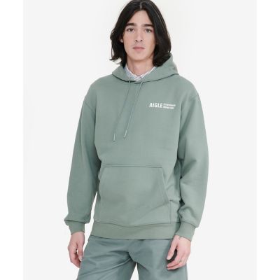 【SALE】AIGLE/エーグル オーガニックコットン ワンポイントロゴ スウェットパーカ グリーン トップス【三越伊勢丹/公式】