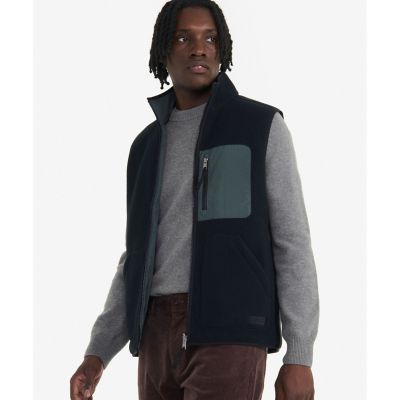 ＜AIGLE＞シェルパフリース　リバーシブルベスト　／　スタンドジップフリースベスト