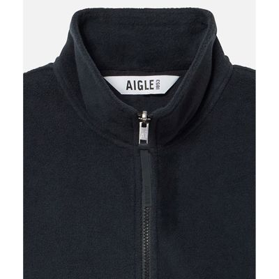 ワンポイント刺繍ロゴ　フリースジャケット　ボアスタンドブルゾン　Ｔ－ＫＩＴ対応