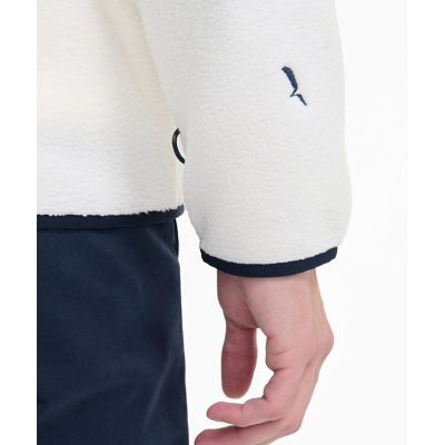 ワンポイント刺繍ロゴ　スタンドネック　シェルパボアフリース　Ｔ－ＫＩＴ