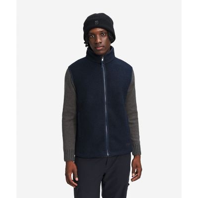 AIGLE/エーグル メリノウールブレンド スタンドカラーフリースベスト T-KIT ダークネイビー コート・ジャケット【三越伊勢丹/公式】