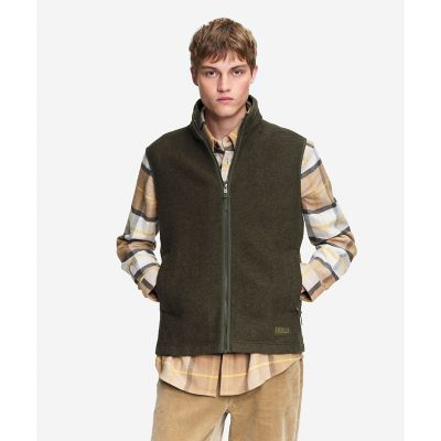 AIGLE/エーグル メリノウールブレンド スタンドカラーフリースベスト T-KIT モスグリーン コート・ジャケット【三越伊勢丹/公式】