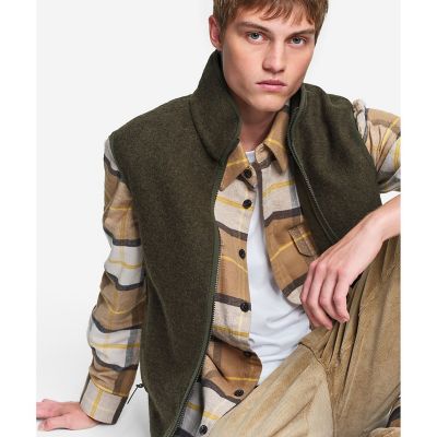 メリノウールブレンド スタンドカラーフリースベスト T－KIT