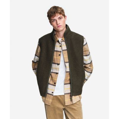 メリノウールブレンド スタンドカラーフリースベスト T－KIT