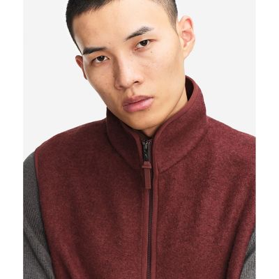 AIGLE/エーグル メリノウールブレンド スタンドカラーフリースベスト T-KIT ブラウン コート・ジャケット【三越伊勢丹/公式】